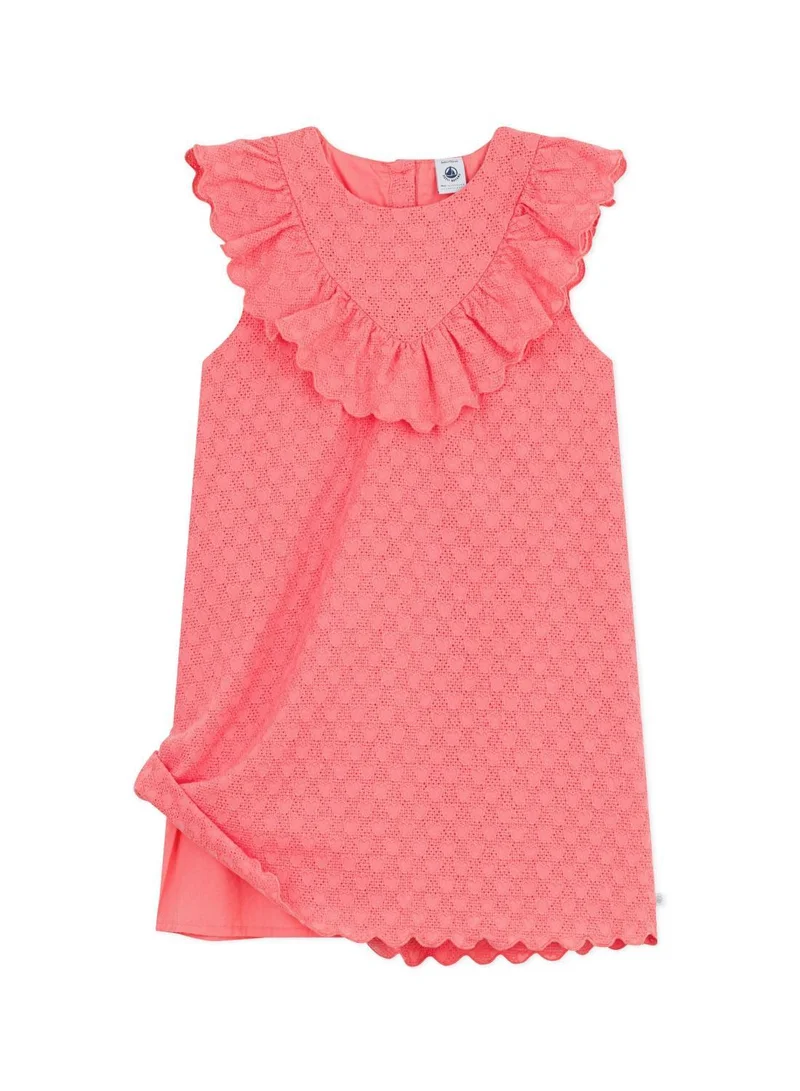 بيتي باتو Children's short-sleeved heart-patterned cotton dress